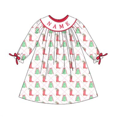 $24 custom name smock christmas