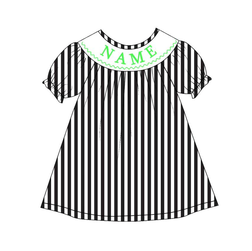 Custom Name/ Phrase Halloween Theme Smock