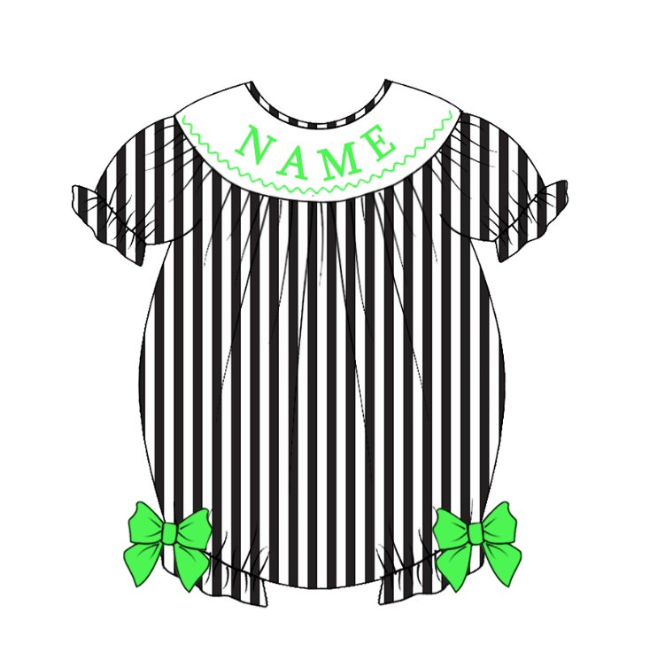 Custom Name/ Phrase Halloween Theme Smock