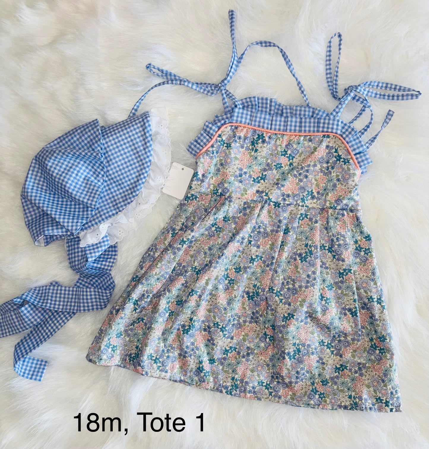 RTS 18m bonnet outfit set