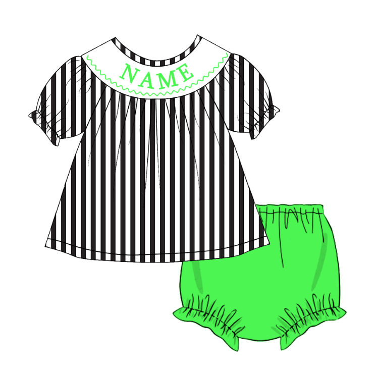 Custom Name/ Phrase Halloween Theme Smock