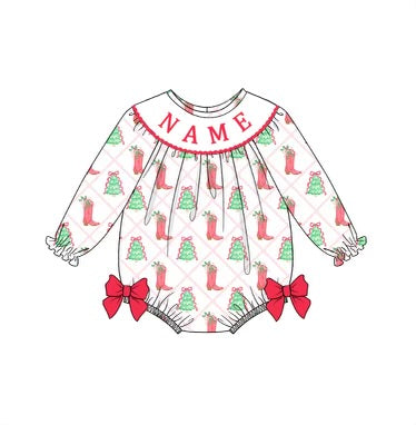 $24 custom name smock christmas