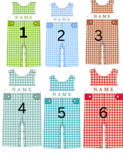 $24 Boys Custom Smocked JONJONS