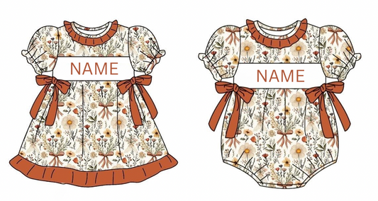 *NEW DESIGN* Fall custom Name Smock