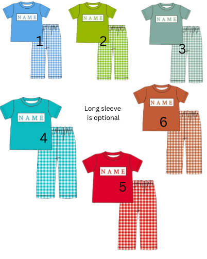 $24 Boys Custom Smocked SET