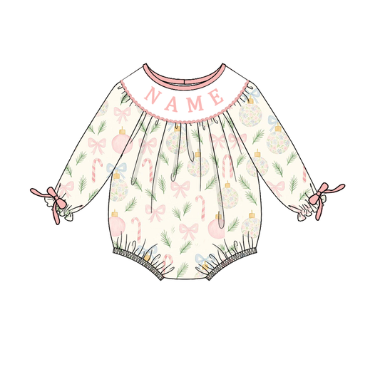 Custom Name Vintage Ornament Smock