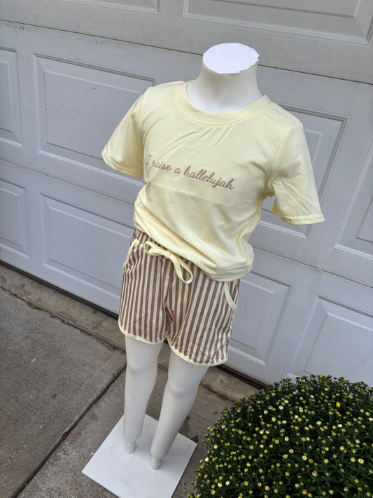I Raise A Hallelujah Shorts Set