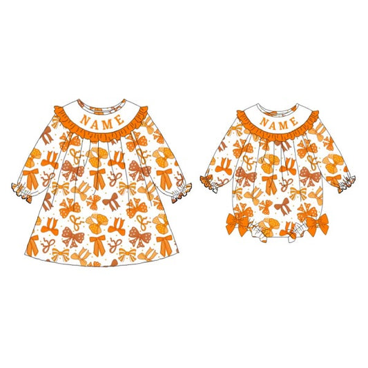Custom Name Or Phrase Smock- Thanksgiving