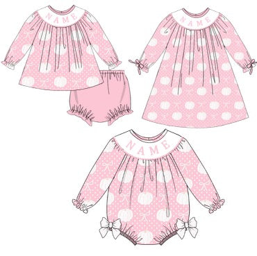 $24 Custom Name pumpkin Smocks