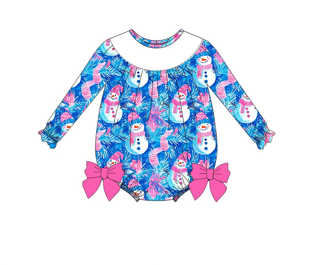 Custom Name Snowman Smock